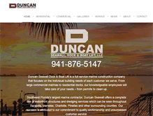 Tablet Screenshot of duncanseawall.com